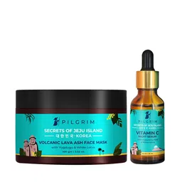 Pilgrim Korean Beauty Combo of Vitamin C Face Serum & Volcanic Lava Face Mask-19