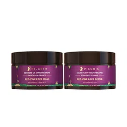 Pilgrim Set of Secrets of Vinotherapie Red Vine Face Mask & Face Scrub-18