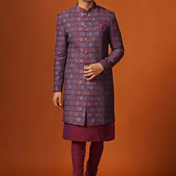 Kisah Men Kurta with Sherwani & Churidar Set-image-11