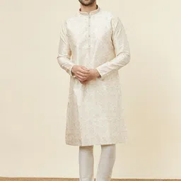 Twamev Floral Woven Design Kurta with Churidar-picture-28