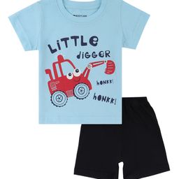 Bodycare Kids Boys Blue & Black Printed Co-Ords-image-33