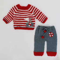 Woonie Unisex Kids Grey Clothing Set-9