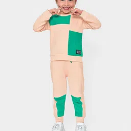 MiArcus Kids Colourblocked Round Neck Long Sleeve Clothing Set-77