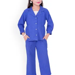 YK Girls Long Sleeve Shirt Inner Top & Trouser Clothing Set-image-31