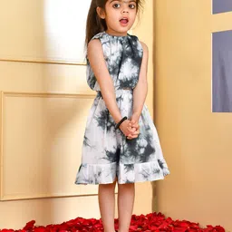 Rangpur Girls Tie & Dyed Pure Cotton Top with Skirt-image-38