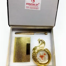 INTERNATIONAL GIFT Gold Toned 3 Pieces Home Gift Set-image-72