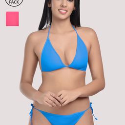 StyFun Women Pack Of 2 Pink & Blue Bikini Sets-picture-35