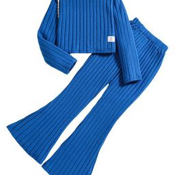 StyleCast Girls Blue Striped Top with Palazzos-image-65