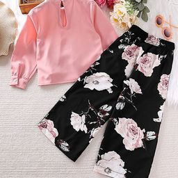 StyleCast Girls Pink Top with Palazzos-image-22