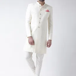 KISAH Men Woven-Design Sherwani Set-image-74
