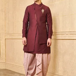 Tasva Angrakha Neck Sherwani Set-picture-36