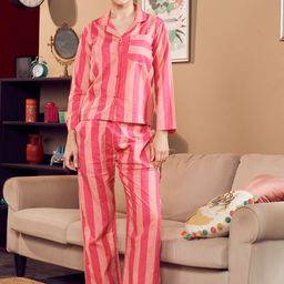 The Quince Life Cotton Candy Stripe Pure Cotton Pj Set-image-17