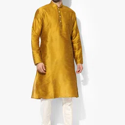 KISAH Mandarin Collar Straight Kurta with Churidar-image-29