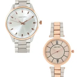 JOKER & WITCH Set of 2 Lock & Key Stainless Steel Couple Watch Gift Set-31