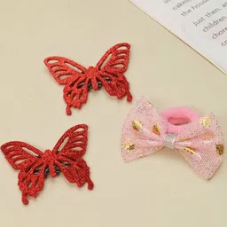 Yellow Bee Girls Set of 3 Embellished Hair Accessory Set-image-16