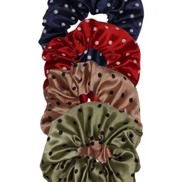 Krelin Set of 4 Printed Ponytail Holders-10
