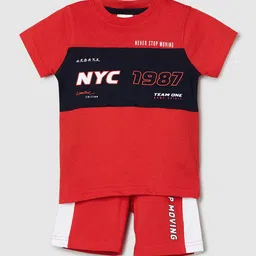 max Boys Colourblocked Pure Cotton Night Suit-image-67