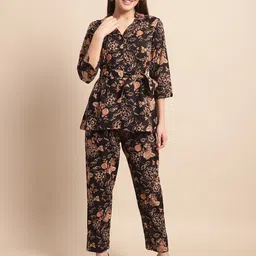 BAESD Floral Printed Pure Cotton Shirt & Trousers-image-55