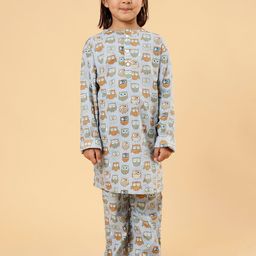 Biglilpeople Girls Conversational Printed Pure Cotton Night suit-image-34