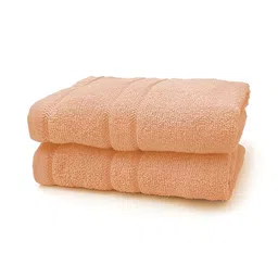 Signature Matriz Zero Twist Peach-Coloured 2-Pcs Pure Cotton Hand Towels-88