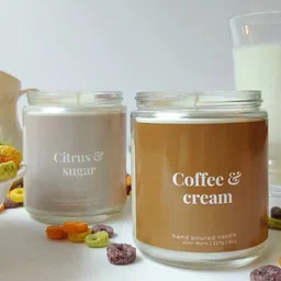 Aromatic Fables 2 Pieces White Citrus & Coffee Scented Candles-57