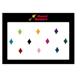 Comet Busters 10 Pcs Reusable Designer Bindis - Multicoloured image 1