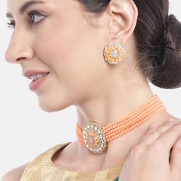 Anouk Women Gold-Plated Kundan-Studded Jewellery Set-image-69