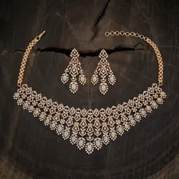 Kushal's Fashion Jewellery Gold-Plated CZ-Studded Jewellery Set-picture-24