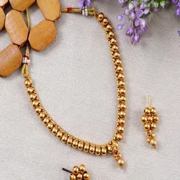 UNIVERSITY TRENDZ Gold-Plated Jewellery Set-35