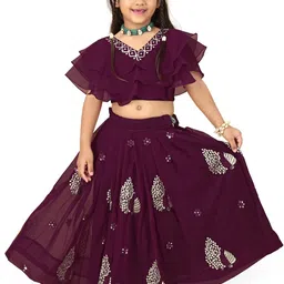 BAESD Girls Embroidered Ready to Wear Lehenga and Choli-image-33