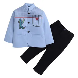 Lil homies Boys Printed Single Breasted Two Piece  Suits-picture-17