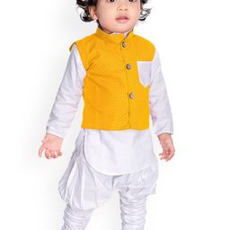 BAESD Boys Regular Pure Cotton Kurta With Harem Pants-50
