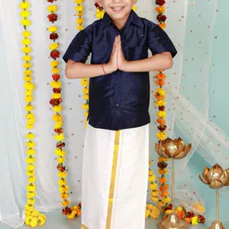 KID1 Boys Regular Shirt With Veshti-image-43