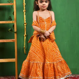 Rangpur Girls Printed Ready to Wear Lehenga &-picture-19