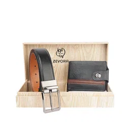 ZEVORA Men Leather Textured Accessory Gift Set-image-52