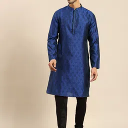 Amodh by Kisah Men Ethnic Motifs Woven design Kurta with Churidar-image-34