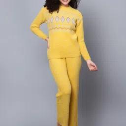 Chemistry Self Design Sweater With Trouser-32