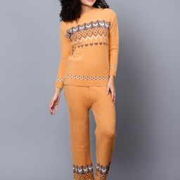 Chemistry Fair Isle Printed Top With Trousers-37