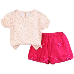 StyleCast Girls Pink Printed Top with Shorts-picture-57