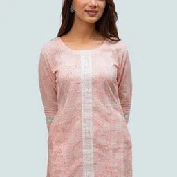 TSUCCHI TRADITIONS Printed Pure Cotton Tunic With Trouser-picture-50