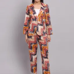 DECKEDUP Printed Coat With Trousers Co-Ords-image-8