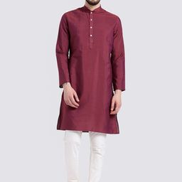 KISAH Mandarin Collar Straight Kurta with Churidar-picture-40