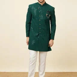Manyavar Embroidered Sherwani With Trouser-picture-51