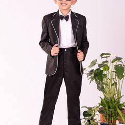 VASTRAMAY Boys Slim Fit Single-Breasted Three-Piece Party Suit-picture-24