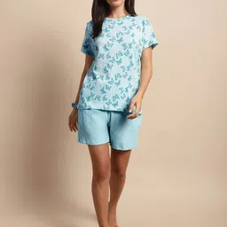 Dressitude Conversational Printed Pure Cotton T-shirt With Shorts-picture-24