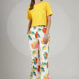 WESTHOOD Printed Round Neck T-Shirt With Trouser-14