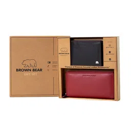 BROWN BEAR Unisex His & Hers Leather Accessory Gift Set-image-46
