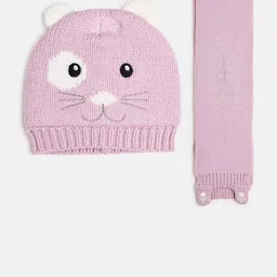 Chicco Light Pink 2 Pcs Outfit Hat Scarf-picture-31