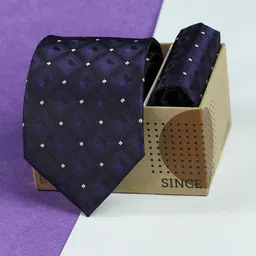 Tossido Men Printed Tie and Pocket Square Accessory Gift Set-image-40