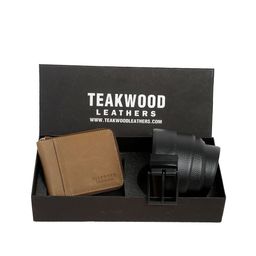 Teakwood Leathers Men Brown Leather Accessory Gift Set-picture-8